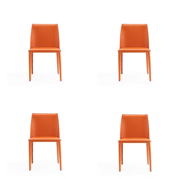 Manhattan Comfort Paris Dining Chair in Coral, PK4 2-DC032-CO - main